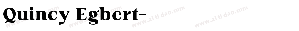 Quincy Egbert字体转换